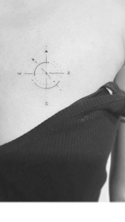 Star Constellation Tattoo, Wanderlust Tattoo, Travel Tattoos, Model Tattoo, Compass Tattoo Design, Constellation Tattoos, E Tattoo, Nature Tattoos, Tree Tattoo