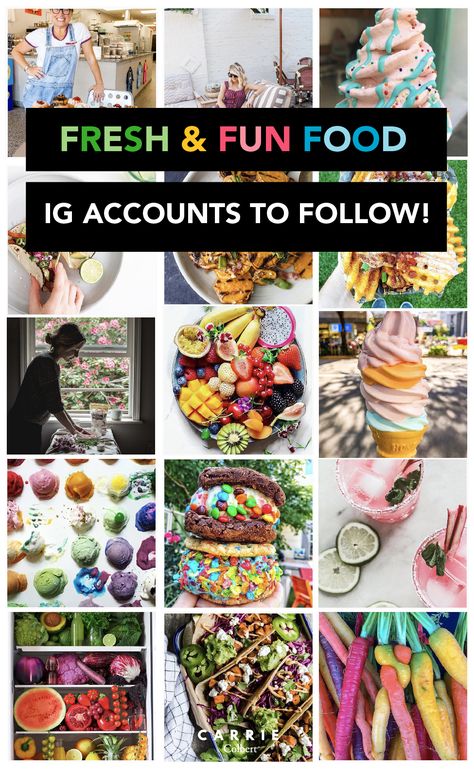 The 34 Food Instagram Accounts You'll Want to Follow Immediately - Carrie Colbert Kid Cooking, Cooking Instagram, Outfit Ideas Colorful, Food Instagram, Food Shopping, Food Channel, Holiday Food, Instagram Food, Media Images