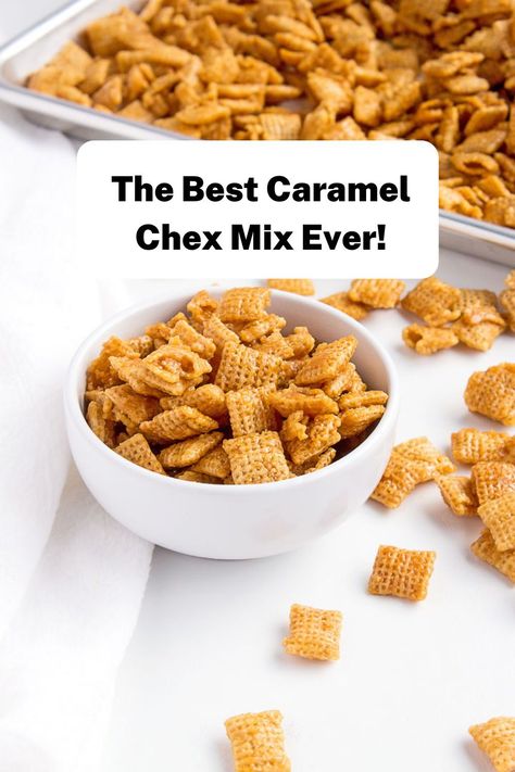 Caramel Trail Mix Recipes, Microwave Chex Mix Recipes Sweet, Simple Chex Mix Recipes, Salted Caramel Chex Mix Recipes, Diy Chex Mix Recipes Sweet, Caramel Chex Mix Recipes Microwave, Chex Mix Caramel Recipe, Carmel Chex Mix In Oven, Caramel Chex Recipes