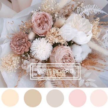 Blush Pink And Beige Wedding, Pink And Beige Wedding, Beige Wedding Theme, Blush Wedding Palette, Neutral Wedding Palette, Pink Wedding Palette, Blush Pink Theme Wedding, Brown Wedding Themes, Dusty Rose Wedding Colors