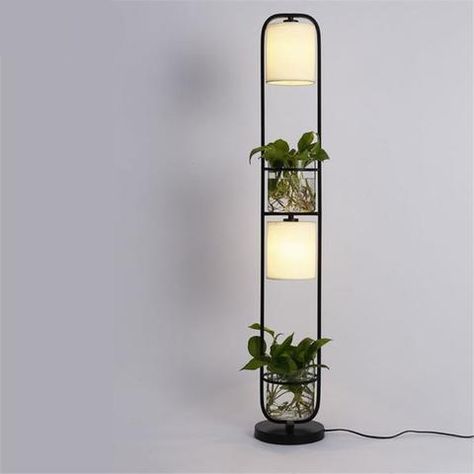 Planter Lights, Miniature Lamps, Office Floor Lamps, Shelf Lamp, Tall Floor Lamps, Garden Floor, Floor Lamp Bedroom, Floor Lamp With Shelves, Floor Lamps Living Room