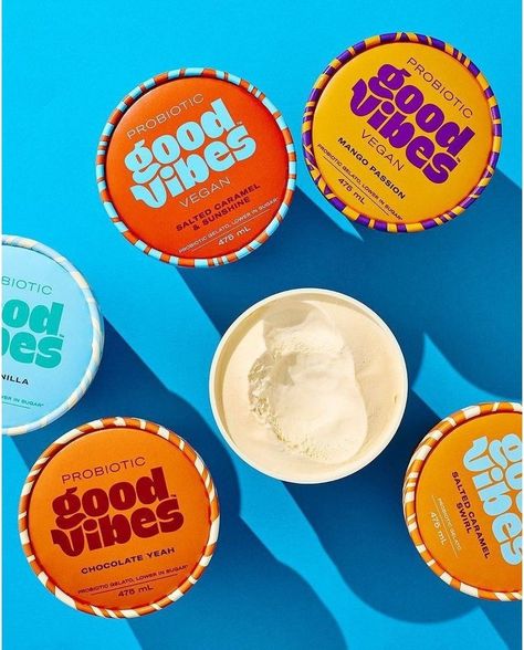 Ice Cream Logo, Ice Cream Packaging, Ayam Bakar, Organic Abstract, Packaging Food, Ice Cream Design, Ice Cream Brands, Dirty Martini, Chili Sauce