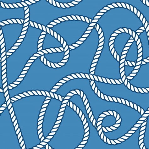 Marine rope and knots seamless pattern Premium Vector Marine Graphic Design, Rope Lettering, Marine Design, Marine Rope, Nautical Prints, Rose Gold Texture, Rope Pattern, Conversational Prints, Nautical Pattern