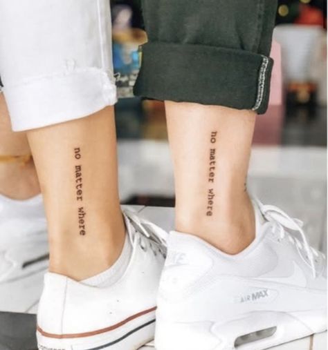 Friend Tattoos Small, 42 Tattoo, Tattoo Placements, Matching Best Friend Tattoos, Ankle Tattoo Small, Shape Tattoo, Small Girl Tattoos, Bff Tattoos, Matching Couple Tattoos