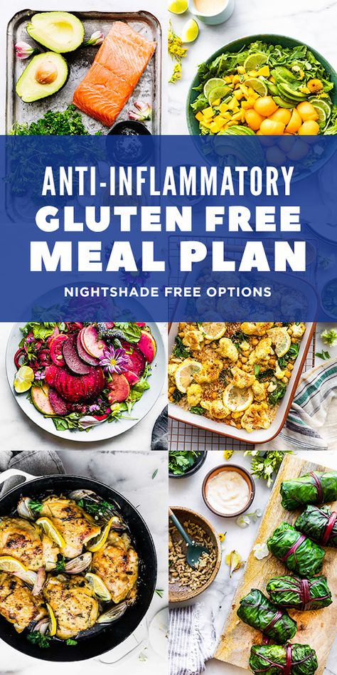 Antiinflammatory Keto Recipes, Whole Foods Gluten Free Recipes, Anti Inflammation Meals For Beginners, Amit Inflammatory Meals, Gluten Free Low Inflammatory Recipes, Anti Inflammation Gluten Free Recipes, Hypothyroid Recipes Gluten Free, Anti Inflammation Recipes Make Ahead, Anti Bloat Meal Prep