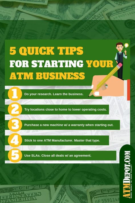 Heard about the money you can make by owning an ATM but aren't sure where to start? We got you. Click here for everything you need to get started quickly AND safely. Atm Business, Interesting Websites, Career Ideas, Best Business Ideas, Business Board, Best Small Business Ideas, Learn To Run, Money Challenge, Business Venture