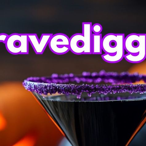 MyBartender.com | Cocktail Recipes + Tips on Instagram: "The Gravedigger Halloween Cocktail is a spooky and delicious drink that combines the bold flavors of rum with the fruity blend of Cran-Grape juice. 🪦☠️⚰️ 

Ingredients
- 1.5 ounces Rum
- 3 ounces Cran-Grape juice
- Sprite to top
- 2 drops black food coloring gel
- 2 tablespoons purple sanding sugar for rimming
- 0.5 ounce simple syrup for rimming

Instructions
- Start by preparing the glass: swipe the rim with simple syrup, then dip it into a plate filled with purple sanding sugar. Gently swirl the glass to ensure the rim is evenly coated.
- In a cocktail shaker, combine the Bacardi rum, Cran-Grape juice, and black food coloring.
- Shake well until the ingredients are thoroughly mixed and the color is evenly distributed.
- Carefully Sanding Sugar, Black Food Coloring, Halloween Cocktail, Bacardi Rum, Black Food, Halloween Cocktails, Halloween Drinks, Grape Juice, Halloween Food