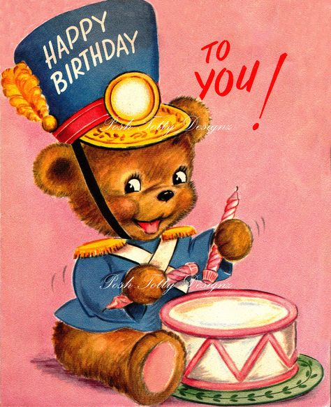 Vintage 1950s Happy Birthday Greetings Card (B4b) | Happy Birthday ... Happy Birthday Vintage, Birthday Vintage, Vintage Birthday Cards, Happy Thanksgiving Quotes, Printable Images, Creative Activities For Kids, Vintage Birthday, Happy B Day, Happy Birthday Quotes