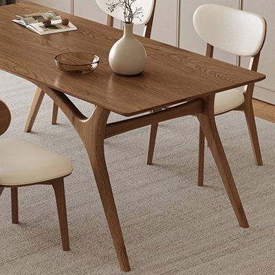 Revel in the lasting beauty and durability of our solid wood dining table. Its sturdy construction ensures a timeless piece that withstands trends and daily use. Corrigan Studio® Size: 31.49" W x 55.11" L | Corrigan Studio® Muaad Dining Table 29.52 H x 55.11 W x 31.49 D in brown / grayWood | 31.49" W x 55.11" L | Wayfair Castlery Dining Table, Minimal Dining Table, Walnut Dining Room Table, Mcm Dining Table, Midcentury Dining Room, Dining Table Mid Century, Mid Century Modern Dining Table, Walnut Dining Room, Midcentury Dining Table