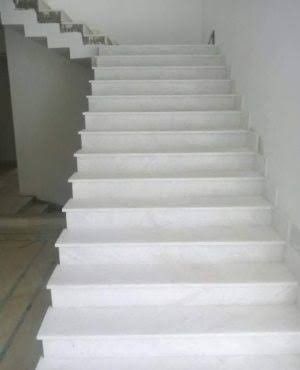 Available at Amina marble and granite White Marble Stairs, White Stairs, Marble Stairs, White Marble, Stairs, Marble, White, Quick Saves