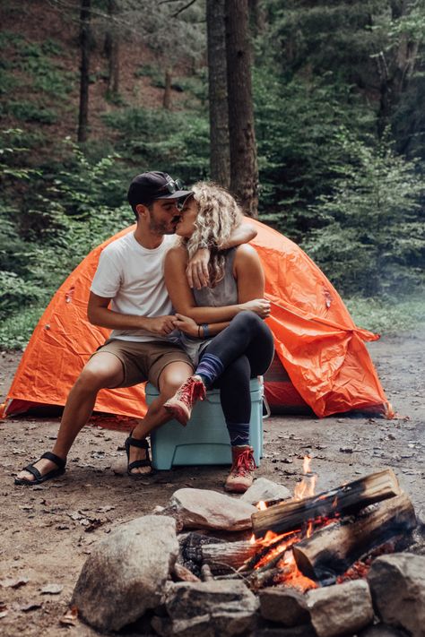 Campfire, cozy tent, and outdoorsy photo session. We snapped this self portrait with our tripod! Need photo inspiration? Head to our website for cute couples and beautiful weddings. . . .  #coupleshoot #campingphotography #engagement #weddingphotography #wild #camping #campfire #outdoorsycouple #wildlove #dirtybootsmessyhair #atlantaweddings #appalachiantrail #hiking #dannerboots #cooler Cozy Tent, Photo Session, Campfire, Self Portrait, Tripod, Photo Inspiration, Beautiful Weddings, Tent, Hiking