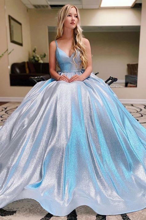 4d6e4749289c4ec58c0063a90deb3964desc34800285ri Wedding Dress Empire, Sparkly Ball Gown, Gold Ball Gown, Glitter Prom Dress, Glitter Prom Dresses, Prom Dress Black, Princess Prom Dresses, Blue Ball Gowns, Prom Dresses 2020