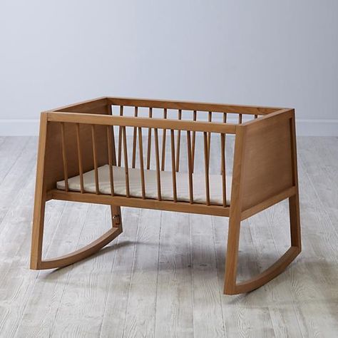 Olin Bassinet Bassinet Ideas, Modern Bassinet, Baby Cradles, Newborn Bassinet, Rocking Cradle, Curious Kids, Baby Cradle, Land Of Nod, New Interior Design