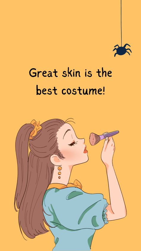 Who needs a costume when your skin is the star of the show? 🌟✨ Let your radiant skin be your best accessory. Because, truly, great skin is the best costume you can wear! 💖 #NaturalBeauty #BestCostumeEver #SkinCare #Skin #SkinCareQuotes #HalloweenSkinCare #Halloween Thanksgiving Skincare Posts, Halloween Skincare Quotes, Best Costume Ever, Salon Quotes, Email Ideas, Discover Quotes, Best Costume, Skincare Quotes, Great Skin