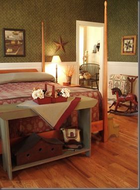 Primitive Bedroom Ideas, Colonial Style Bedroom, Primitive Country Bedrooms, Colonial Bedrooms, Country Bedrooms, Poster Beds, Billy Jacobs, Primitive Bedroom, Primative Decor