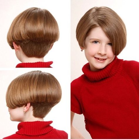 stacked bob for 8 year olds Girls Pixie Cut, Girls Short Haircuts, Cute Short Haircuts, Girl Haircut, Girl Haircuts, Girl Short Hair, Short Hairstyles For Women, Trendy Hairstyles, Kids Hairstyles