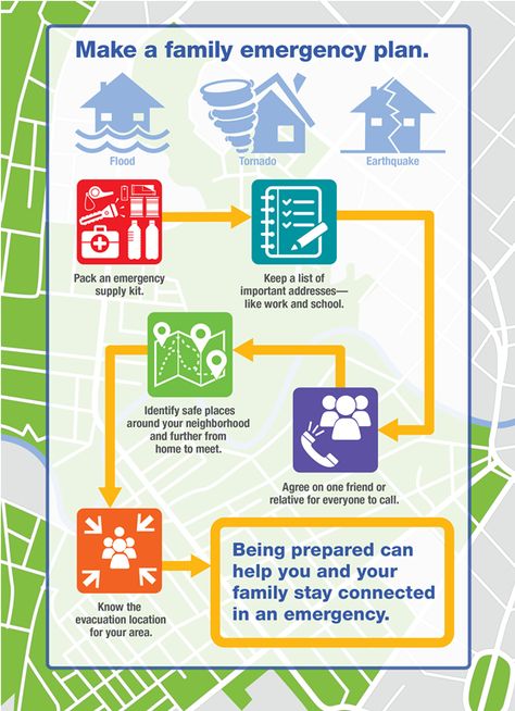 Make a Family Emergency Plan (Infographic) Emergency Evacuation Plan, Preparedness Plan, National Preparedness Month, Emergency Preparedness Plan, Family Emergency Plan, Simple Business Plan Template, Emergency Response Plan, Evacuation Plan, Emergency Preparedness Kit