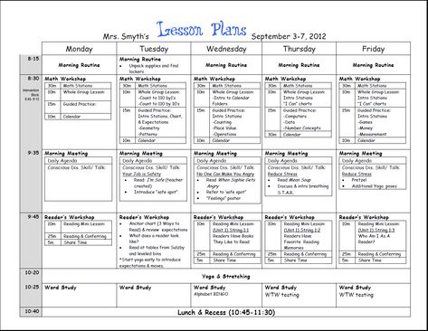 examples kinder weekly schedule of lessons | Common Core Lesson Plans Printable Lesson Plan Template Math Lesson Plans Elementary, Plan Book Template, Kindergarten Lesson Plans Template, Lesson Plan Binder, Curriculum Map, Weekly Lesson Plan Template, Lesson Plan Format, Lesson Plan Examples, Lesson Plan Template Free