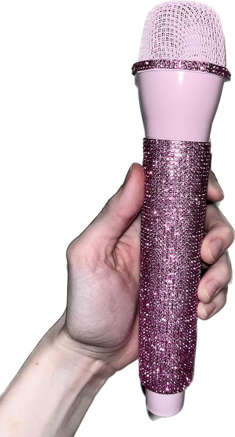 Rhinestone Fake Microphone Sparkly Prop Toy for Lipsyncing, Costumes, Photos, Concerts, Festivals, Pretend Play and more!… (Light Pink) Rhinestone Microphone, Pink Microphone, Fake Microphone, Lip Sync Battle, Prime Colors, Birthday Idea, Lip Sync, Play Toys, Pink Brand