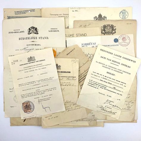 Old Document Lot Of 15 Dutch Documents Certificates Church Documents 1885-1963 3 Secret Documents Aesthetic, Legal Documents Aesthetic, Old Documents Aesthetic, Classified Aesthetic, Certificates Aesthetic, Document Aesthetic, Documents Aesthetic, Aesthetic Certificate, Certificate Aesthetic