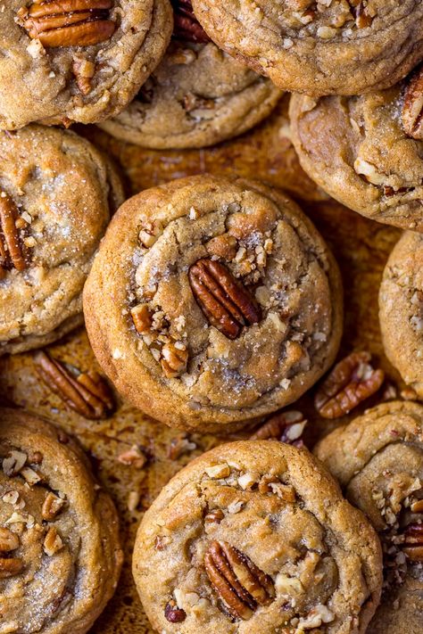 Pecan Desserts Recipes, Pecan Desserts, Savory Pumpkin Recipes, Butter Pecan Cookies, Pecan Cookies, Baking Recipes Cookies, Gourmet Cookies, Pecan Recipes, Butter Pecan