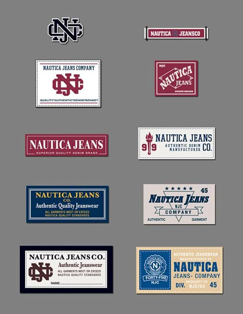 Jean Pocket Designs, Online Vintage Stores, Automotive Logo Design, T Shirt Label, Clothing Labels Design, Hang Tag Design, Labels Design, Shirt Label, Brand Name Clothing