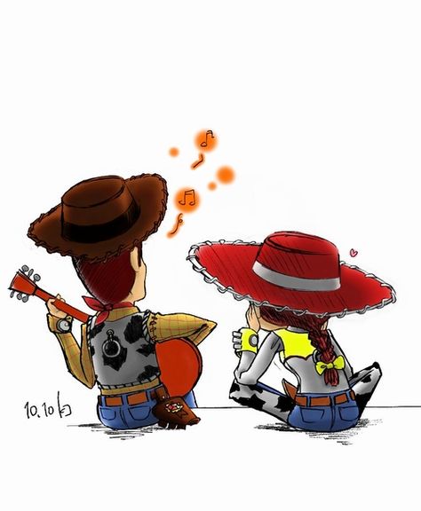 I love this pic... Jessie Toy Story, Toy Story, Disney Pixar, We Heart It, Guitar, Lost, Disney, Music