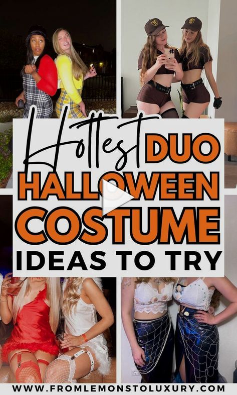 Halloween Costumes Boy And Girl, Diy Cute Halloween Costumes, Halloween Costumes Bff, Red Head Halloween Costumes, Halloween Costumes Couple, Halloween Costumes Cute, Dorothy Halloween Costume, Halloween Costume Ideas Duo, Halloween Costumes Women Creative