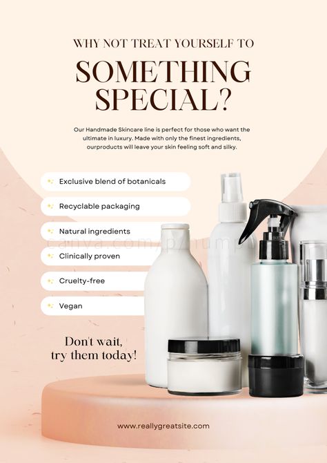 Glow with confidence! Our 'Beige Modern Skincare Flyer' is perfect for showcasing your skincare products, services, or events. With its sleek and modern design, it's tailored to catch the eye and attract skincare enthusiasts. Click the link to learn more and elevate your skincare promotions today!#SkincareFlyer, #ModernSkincare, #BeautyPromotions, #SkincareDesign, #BeigeDesign, #BeautyFlyer, #SkincareEvent, #SkinCareProducts, #FlyerDesign, #BeautyMarketing, #SkincareClinic, #ProfessionalSkincare Skincare Graphic Design, Skincare Promotion, Skin Care Products Design, Handmade Skincare, Beauty Marketing, Photo Collage Maker, Skin Care Clinic, Marketing Logo, Professional Skin Care Products