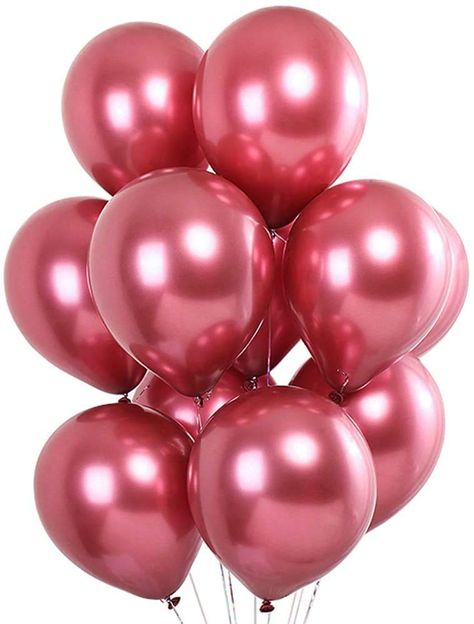 PRICES MAY VARY. BALLOONS SPECIFICATION: Metallic balloons is the classic and most popular balloons. The chrome metallic color is the upgraded version this year. We packaged 50 pcs apart for every color . It is a best choice for your different theme party. BRIGHT COLOR & STAY TIME: These colorful chrome balloons include gold, silver, rose gold, noble purple, navy blue and green. They are opaque and can be filled with air or helium. The long-lasting balloons filled with air will stay fulll for a One Balloon, Metallic Balloons, Large Balloons, White Balloons, Balloon Diy, Confetti Balloons, Helium Balloons, Wedding With Kids, Metallic Pink