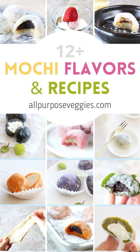 Dairy Free Mochi, Easy Homemade Mochi, How To Make Japanese Desserts, Easy Bake Microwave Recipes, Azuki Dessert Japanese Recipes, Gluten Free Baked Desserts, Recipe For Mochi, Japanese Patisserie Desserts, Mochi With Rice Flour