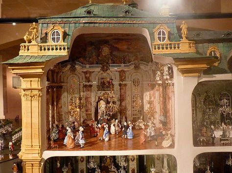 Miniature Castle Dollhouse, Rococo Dollhouse, Rococo Castle, Rococo House, Rococo Palace, Castle Miniature, Enchanting Bedroom, Rococo Architecture, Miniature Castle