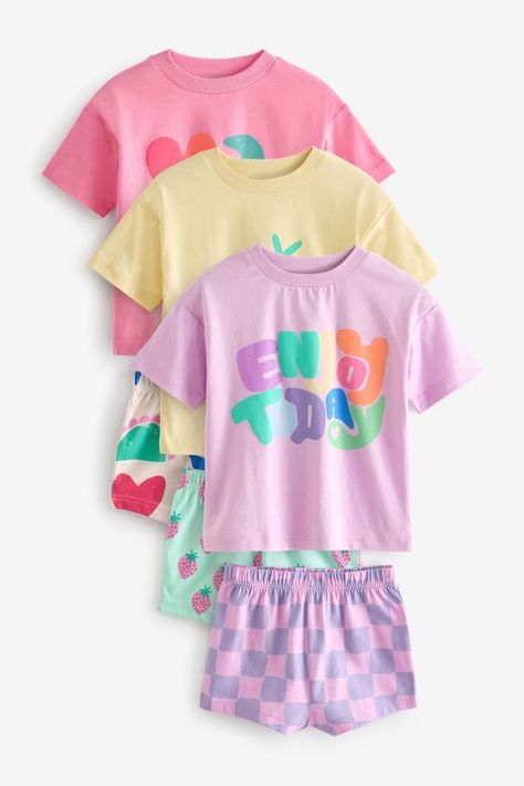 Very beautiful it turned out perfect Cotton Pajama Shorts, Cotton Frocks, Summer Outfits Kids, Summer Pajamas, Sun With Sunglasses, Kids Collection, Wedding Guest Dress Summer, Swimsuit Shops, Kids Outfits Girls