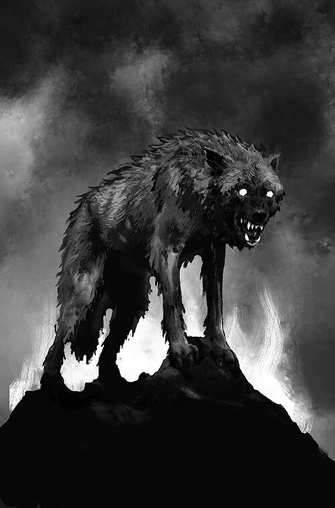 Fenrir Tattoo, Scary Wolf, Most Dangerous Animals, Demon Wolf, Bark At The Moon, Shadow Wolf, Werewolf Aesthetic, Werewolf Art, Dangerous Animals