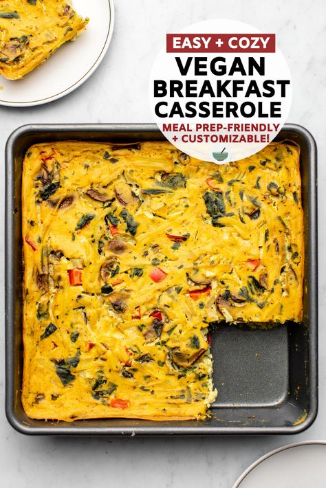 Frugal Vegan, Burrito Vegan, Vegan Breakfast Casserole, Casserole Easy, Vegan Brunch, Breakfast Casserole Easy, Plant Based Breakfast, Savory Vegan, Chickpea Flour