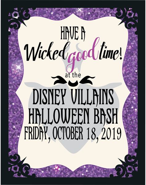 Halloween school party flyer, Halloween party poster, Disney Villains theme Halloween party Disney Villian Party, Disney Villains Halloween, Halloween School Party, Villain Party, Disney Villain Party, Theme Halloween Party, Halloween Invitaciones, Villains Party, Halloween Party Poster