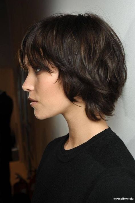 Grunge Pixie Haircut With Bangs, Long Pixie Cut With Bangs Choppy Layers, French Pixie Haircut, Shag Bob, Shaggy Bob Hairstyles, Shaggy Bob Haircut, Short Shag Haircuts, Shaggy Short Hair, Shaggy Bob