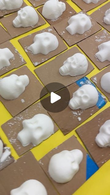 Marilyn from JCD | DIY + Crafter | Latine Content Creator on Instagram: "What a fun & easy process. This morning we were up working on some sugar skulls for #HispanicHeritageMonth school event 

Ingredients:
6 cups granulated sugar
7 1/2 teaspoon meringue powder
6 teaspoons water

#hispanicheritage #sugarskulls #skulls #azúcar #calavera" How To Make Sugar Skulls, Sugar Skull Crafts For Kids, Sugar Skull Crafts, Sugar Skull Molds, Skull Mold, Skull Crafts, Meringue Powder, School Event, Hispanic Heritage Month