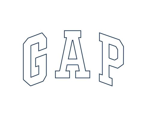 Gap Logo Design, Chanel Wall Art, Fashion Vector, Gap Logo, Logo Symbol, Design Clothes, Emblem Logo, Blue Design, Christmas Crafts Diy