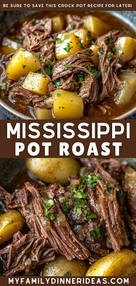 Mississippi pot roast crockpot Ninja Foodi Possible Cooker, Mississippi Pot Roast Crockpot, Instant Pot Mississippi Pot Roast, Pot Roast Crockpot, Roast Crockpot, Slow Cooker Mississippi Pot Roast, Easy Pot Roast, Mississippi Pot, Mississippi Roast