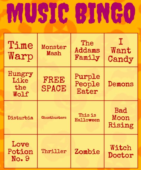 Halloween Music Activities For Upper Elementary, Music Therapy Session Ideas, Halloween Music Class Activities, Halloween Music Class, Halloween Music Lessons, Halloween Music Activities, Music Therapy Interventions, Music Therapy Activities, Club Games