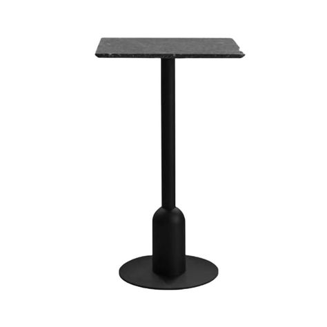 Product Overview What is Included Size: 23.5"L x 23.5"W x 40.6"H 19.7"L x 19.7"W x 40.6"H Popular Table Lengths: 36 inches Color: Black Matte Black White-Brown White-Gray White Natural Grey Brown-Black Table Top Color: Black Gray White Natural Brown Base Color: Black White Style: Industrial Top Shape: Round Square Table Base Material: Steel Table Base Type: Pedestal Top Wood Species: Manufactured Wood Purposeful Distressing Type: No Distressing Weights & Dimensions Overall Table Length - End to End: 23.5" (60 cm) 19.5" (50 cm) Overall Table Width - Side to Side: 23.5" (60 cm) 19.5" (50 cm) Overall Table Height - Top to Bottom: 40.5" (103 cm) Features Extendable / Collapsible Table: No Outdoor Use: No Height Adjustable: Non-Adjustable Height Scratch Resistant: No Storage Included: Stora Metal Coat Hangers, Steel Table Base, Entryway Coat Rack, Bar Dining Table, Bamboo Shelf, Stone Bar, Table Extensible, Metal Kitchen, Black Table