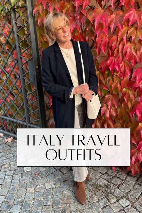 Discover chic and versatile fall travel outfits perfect Italy packing list. Learn how to mix and match elegant and comfortable pieces that are ideal for Italy in October outfits. Perfect for light packing tips while ensuring every outfit looks polished and put together, these Italy travel wardrobe ideas are a must for any trip. Outfits For Traveling In Europe Fall, Outfits For Italy In November, What To Pack For Italy In October, What To Wear In Italy In November, What To Wear In Italy In October, Outfits For Italy In October, Fall Italy Travel Outfits, Italy In October Outfits, Travel Capsule Wardrobe Fall