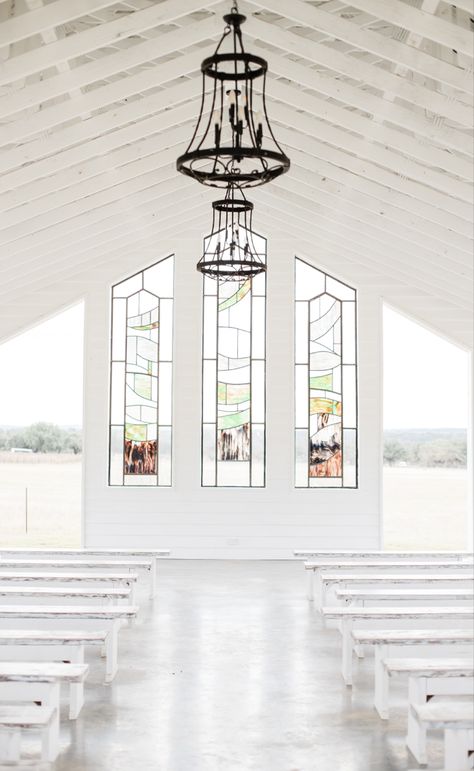 Open Air Wedding Chapel, Open Chapel, Glassy Chapel Wedding, Modern Chapel, Small Chapel Architecture, Small Chapels, Chapel Design, Beautiful Chapels, Small White Chapel