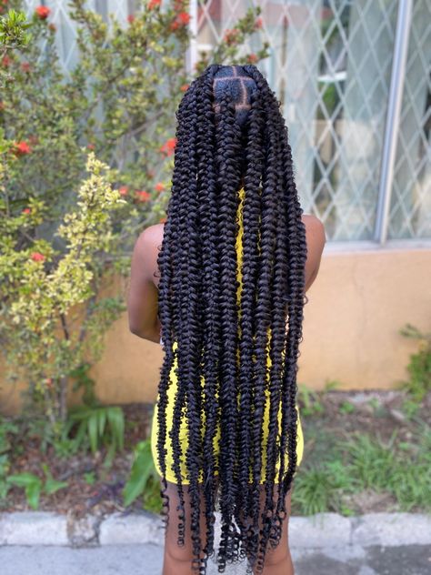 Large Knotless Butterfly Box Braids, Jumbo Knotless Passion Twist, Passion Plait Braids, Different Types Of Hair Parting For Braids, Butterfly Braids With Color, Passion Twist With Curls Out, Jumbo Knotless Butterfly Braids, Butterfly Plait Braids, Jumbo Knotless Passion Braids