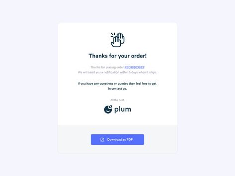 Daily UI - Thanks for your order! by James Mills on Dribbble Thanks For Your Order, Daily Ui, Company Branding, Little Designs, Show And Tell, Design Challenges, Ui Design, Global Community, Creative Professional