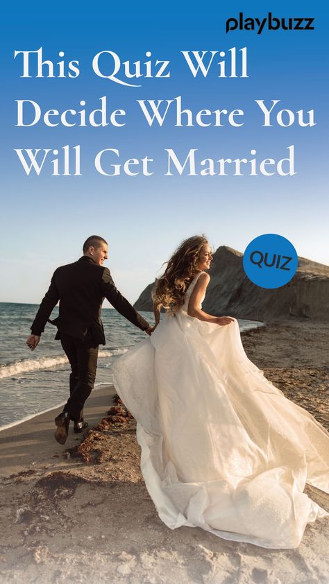 We all dream about when we will get married, but what about WHERE we will get married! This quiz will reveal just that! #PlaybuzzQuiz General Knowledge Trivia Celebrities Personality Quiz Love Destination Wedding Engaged Fiancé When Will I Get Married Quiz, Wedding Quiz Buzzfeed, Wedding Quizzes, Buzzfeed Wedding, Wedding Quiz, Playbuzz Quiz, Wedding Movies, We Get Married, Greece Wedding