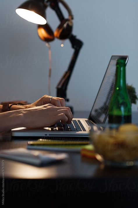 Someone Typing On A Laptop, Laptop Typing Aesthetic, Typing On Computer Aesthetic, Freelancing Aesthetic, Typing On Laptop Aesthetic, Girl With Laptop Aesthetic, Laptop Work Aesthetic, Working On Laptop Aesthetic, Writing Aesthetic Laptop