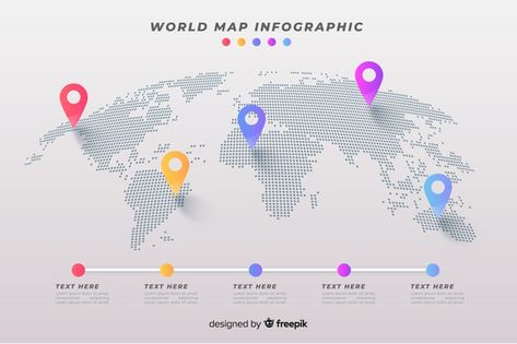 World map business infographic | Free Vector #Freepik #vector #freeinfographic #freebusiness #freeabstract #freetechnology World Map Infographic, Map Infographic, Infographic Business, Global Map, World Map Design, 포트폴리오 레이아웃, Infographic Map, Vector Infographic, Newsletter Design