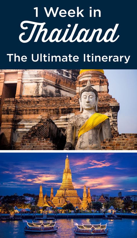 Thailand Itinerary One Week, Thailand Itenary, Thailand Places, Bangkok Itinerary, Travel International, Thailand Itinerary, Thailand Vacation, Thailand Travel Tips, Visit Thailand